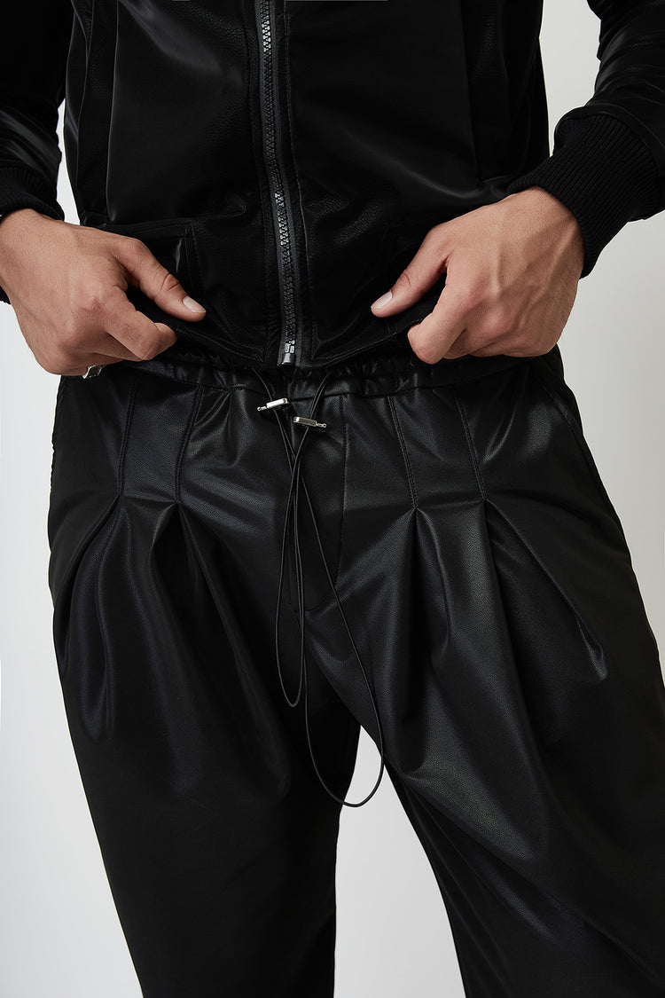 Black Vengeance Leather Pants