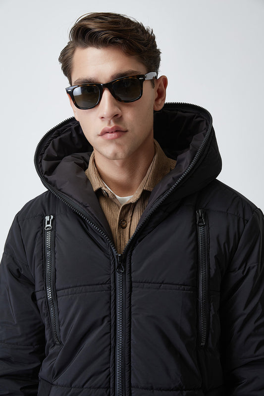 Black Dose Puffer Jacket