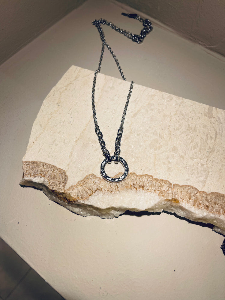 Silver Hoop Necklace