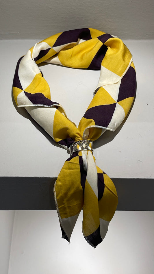 Satin Chess Scarf