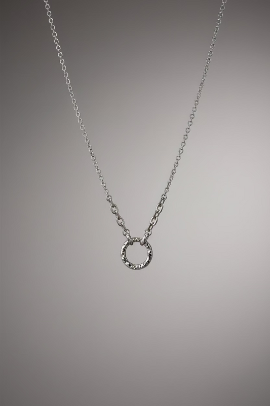 Silver Hoop Necklace