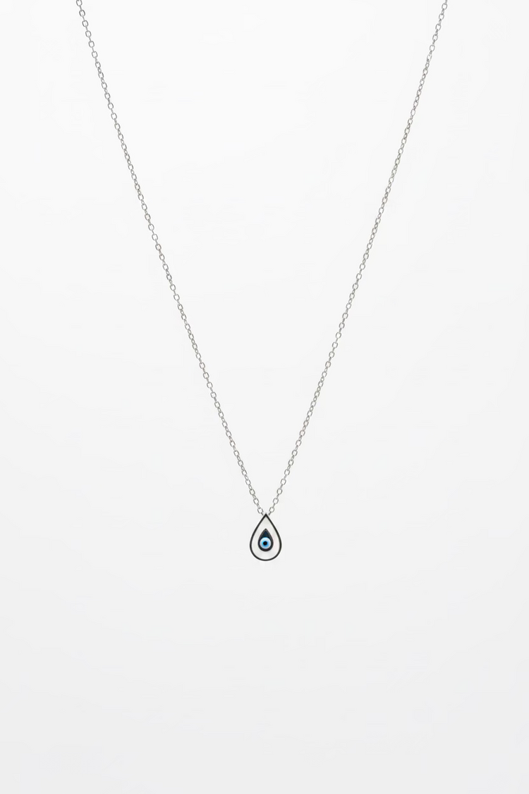 El ojo Blanco Necklace