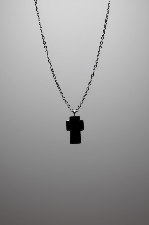 Dark Cross Necklace