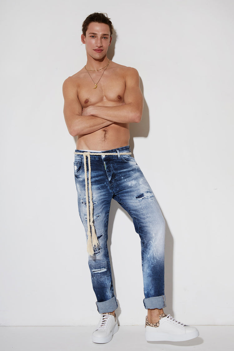 Destructive Denim Pants